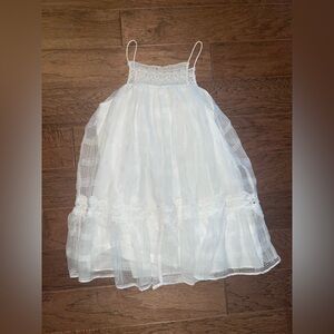 NWT ZARA LACE EMBROIDERED BABYDOLL DRESS SIZE XS